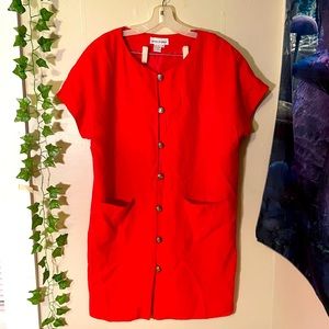 Red Nancy Crystal Dress - Size 12